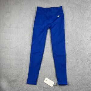 Women's Best Women's Large Galactic Blue Power Seamless Scrunch Long Leggings